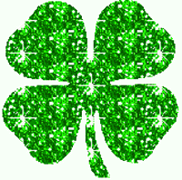 Brokatowa koniczynka bez tła